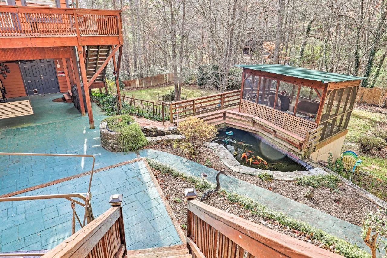 Asheville Mountain Getaway With Patio And Koi Pond! מראה חיצוני תמונה