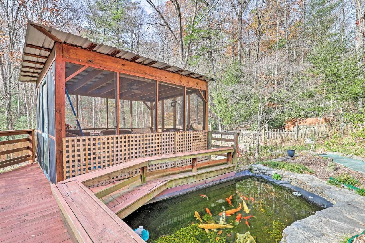 Asheville Mountain Getaway With Patio And Koi Pond! מראה חיצוני תמונה